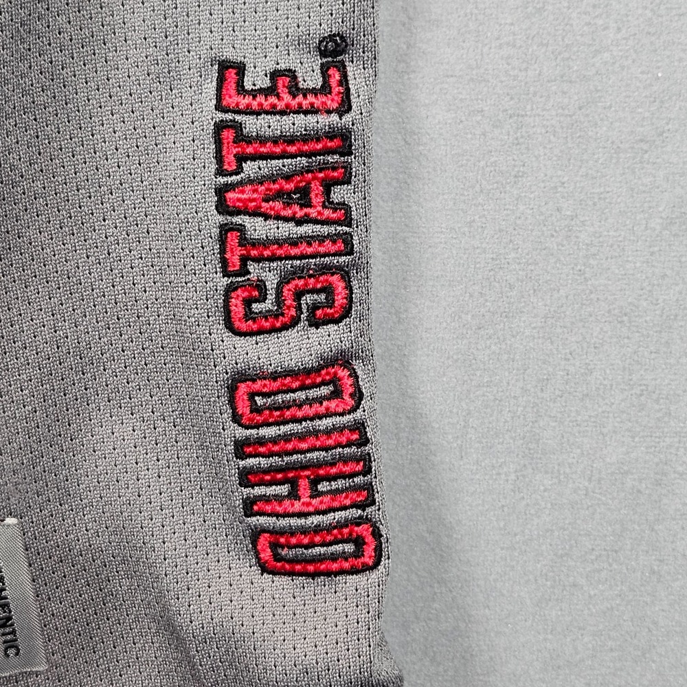 Vintage Nike Ohio State Buckeyes Basketball Jersey Mens XXL Gray Fit Dry Logos - Picture 5 of 13
